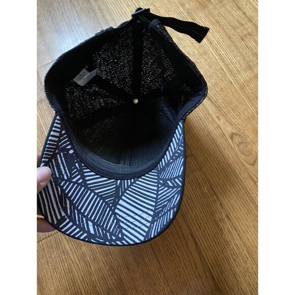 Lululemon Adult Womens OS Festival Hat Woven Straw Baseball Cap Cadet Black READ